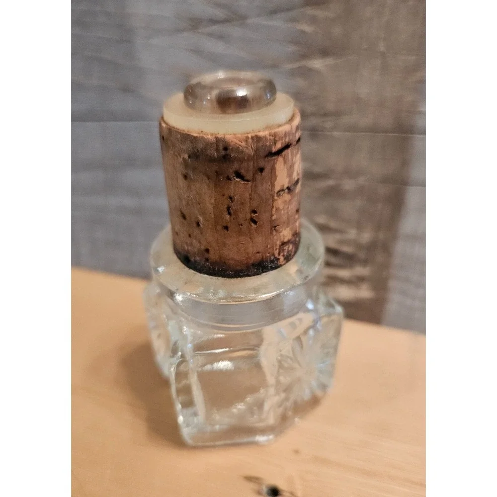 Vintage Glass Apothecary Bottle Cork Stopper Decorative Display‎